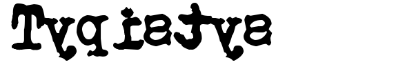 Typistys font preview